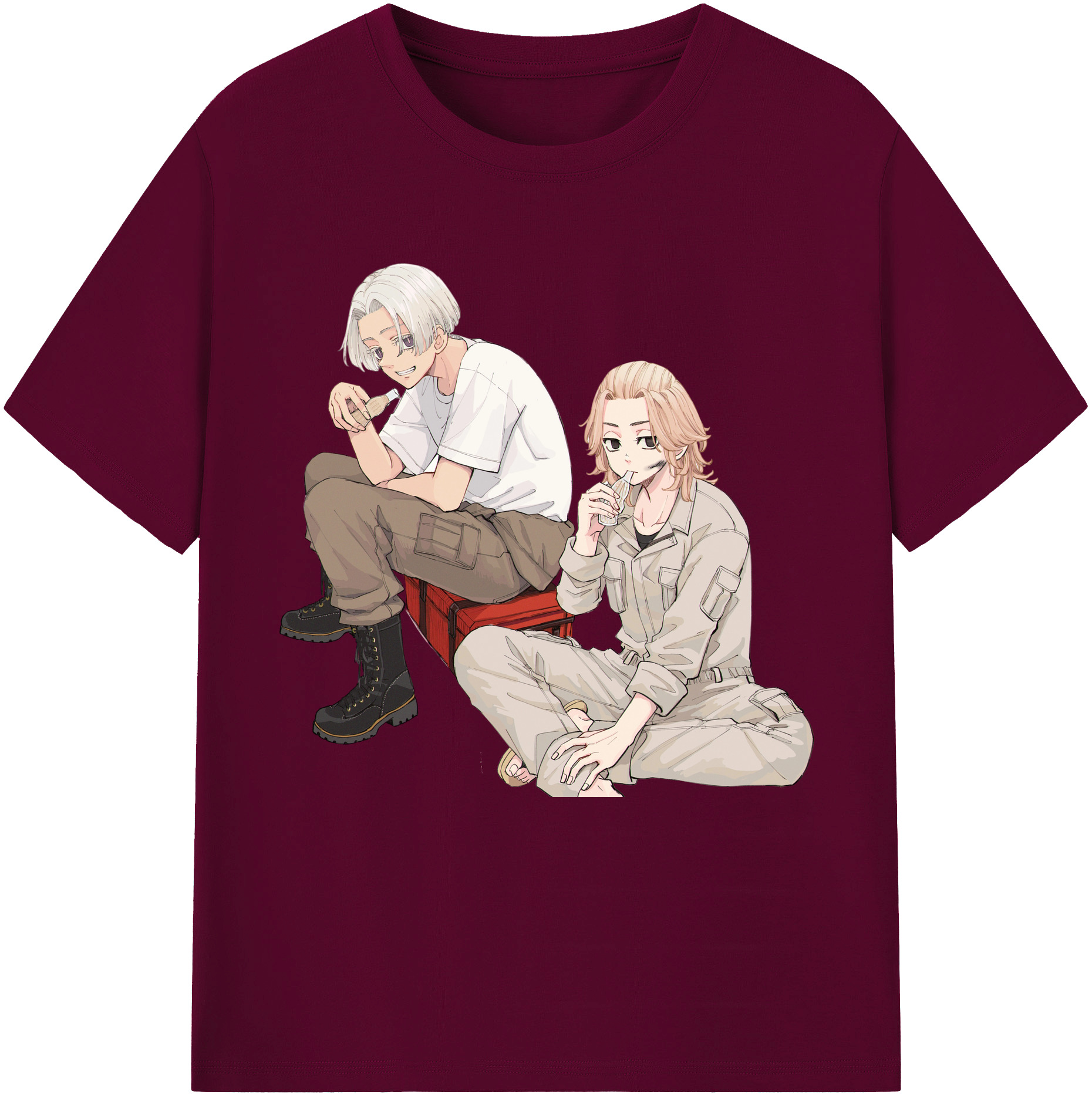 （画像用） 東京リベンジャーズ Tokyo Revengers レディースカジュアルプリントTシャツ（綿100％）